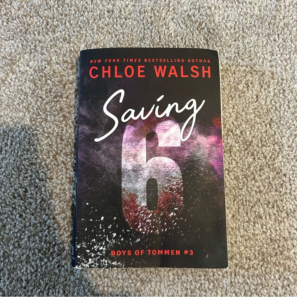 'Saving 6' Hardcover Book - Black and‎ Red